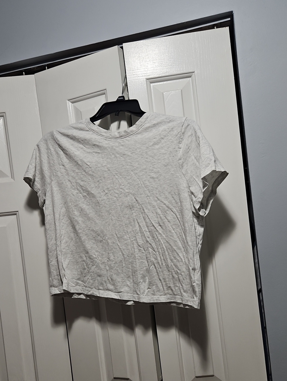 Cropped Black Boxy Tee 100% Cotton